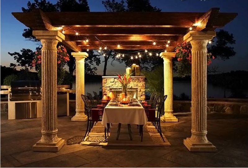 Décor de guirlande.