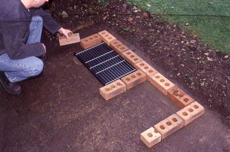 Version préliminaire de l'aménagement du barbecue