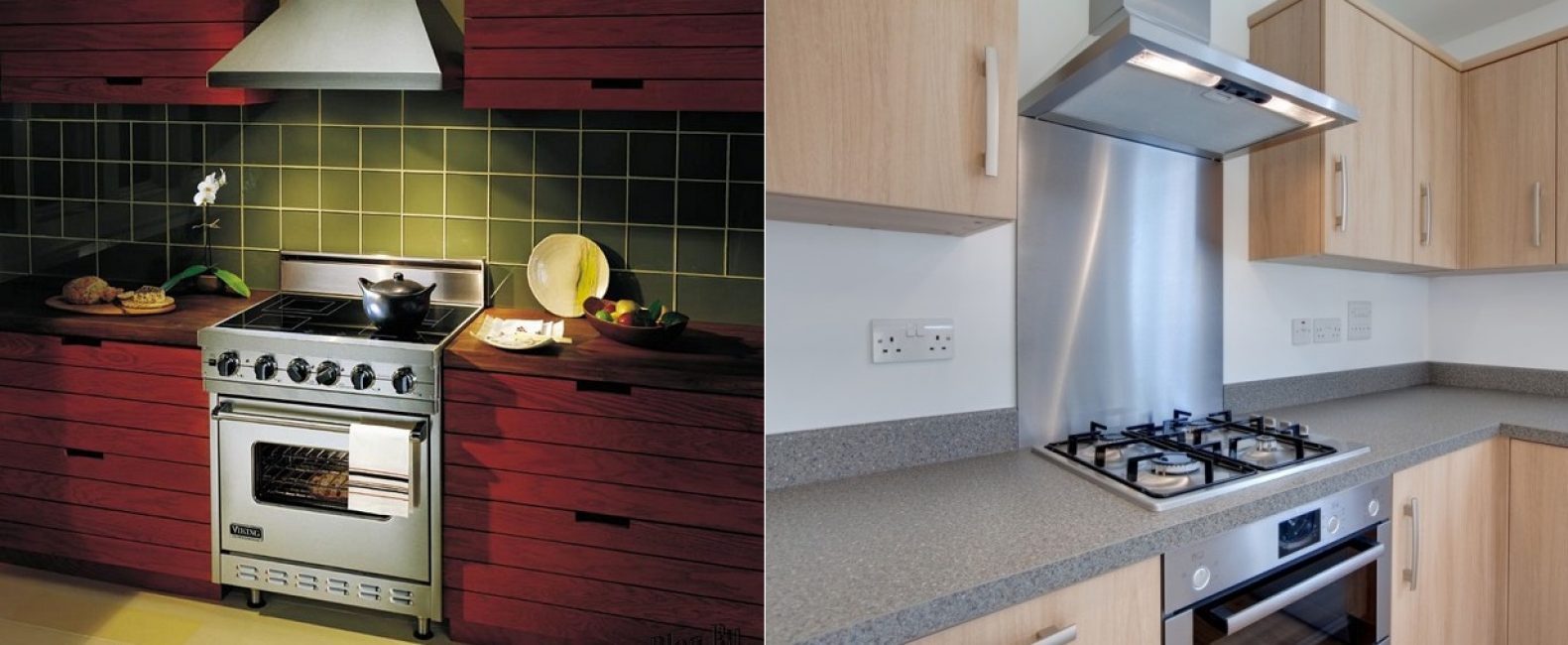 Des appareils sont nécessaires pour les cuisines avec toutes les cuisinières: gaz, électrique