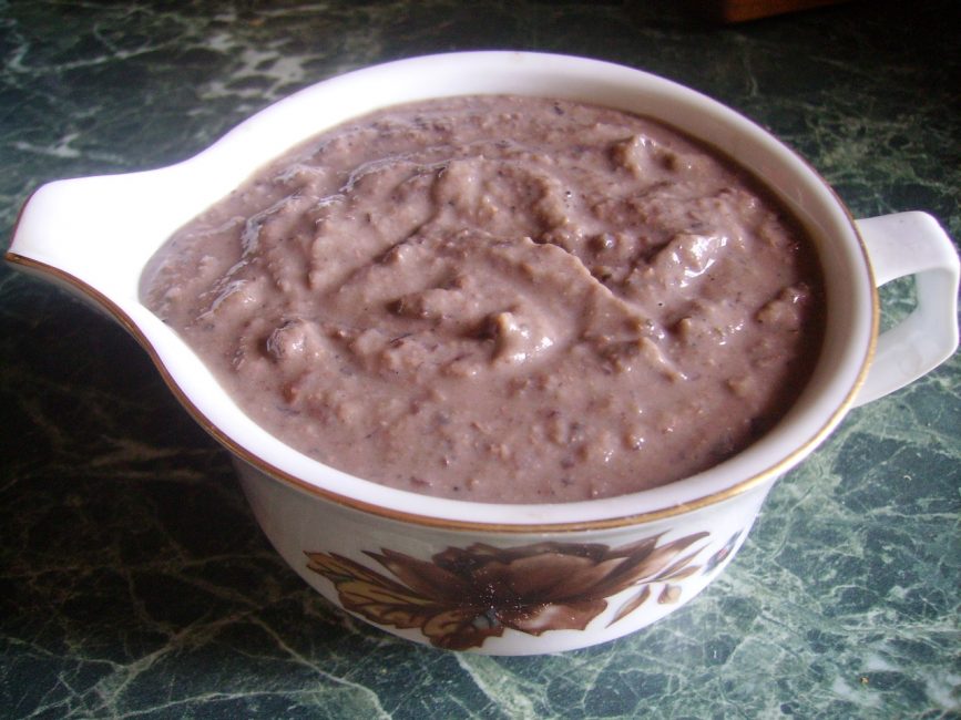 purée de haricots