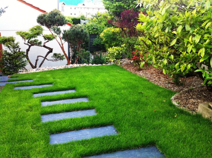 Les chemins aux coutures vertes sont magnifiques.