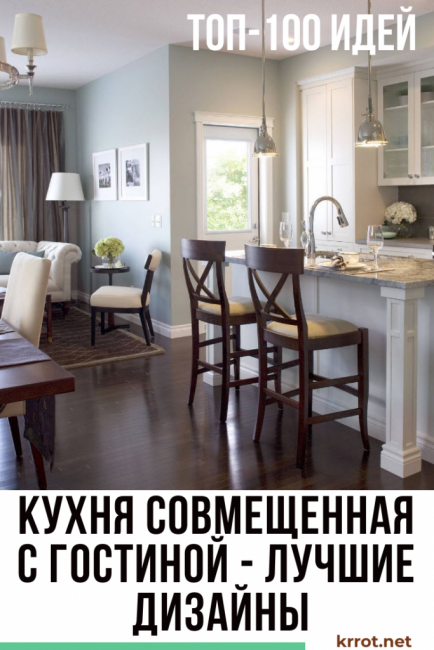 Conception d'une cuisine combinée avec un salon