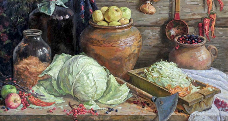 Pommes trempées - un vieux plat russe