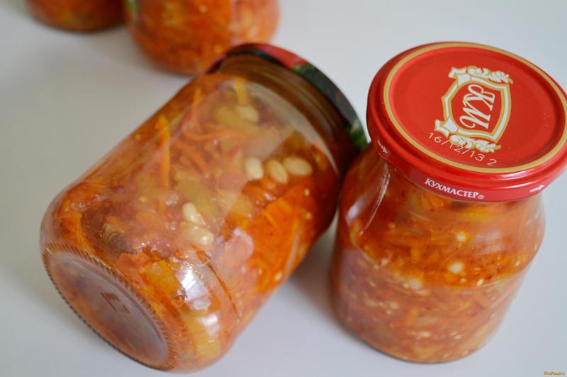 Salade aux haricots pour l'hiver