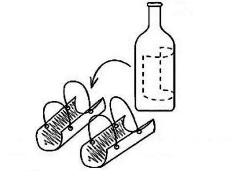 genouillères en plastique pour bouteilles