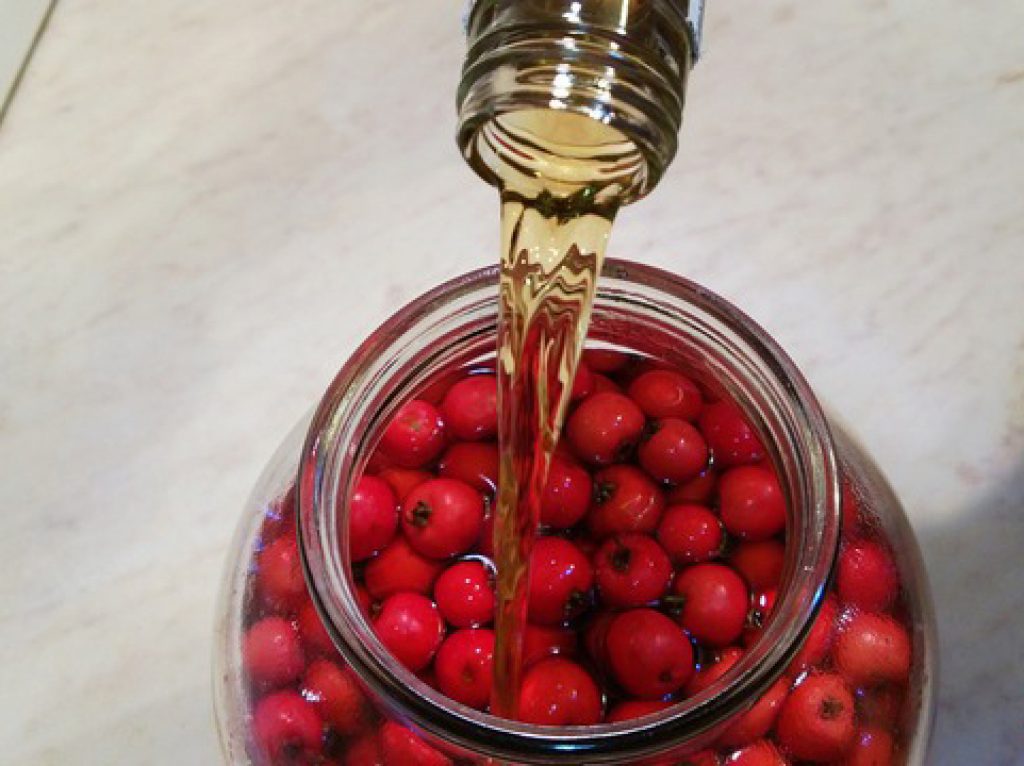 infusion alcoolique d'aubépine