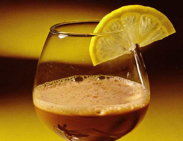 Cocktail cognac-citron