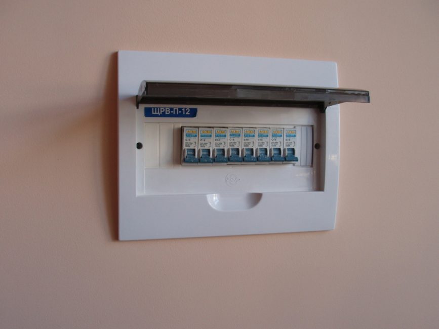 tableau électrique mural