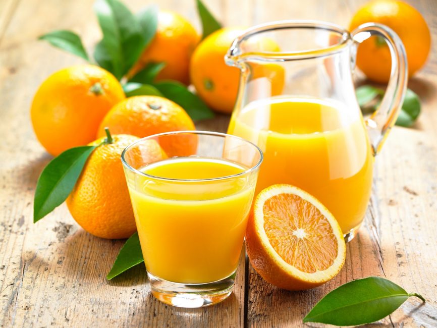 jus d'orange frais