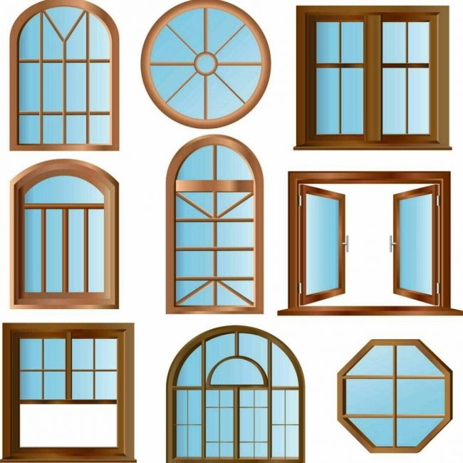 options de forme de fenêtre