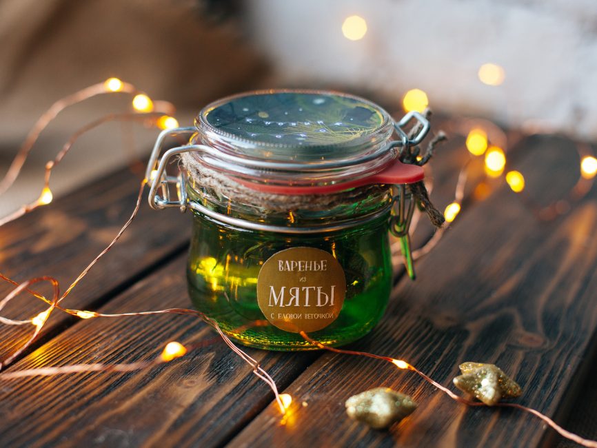 La confiture de menthe est exceptionnellement parfumée et parfumée