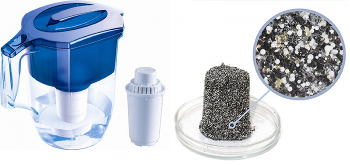 Cartouche d'adsorbant pour carafe