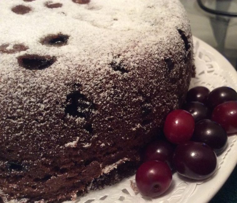 tarte au chocolat aux cerises