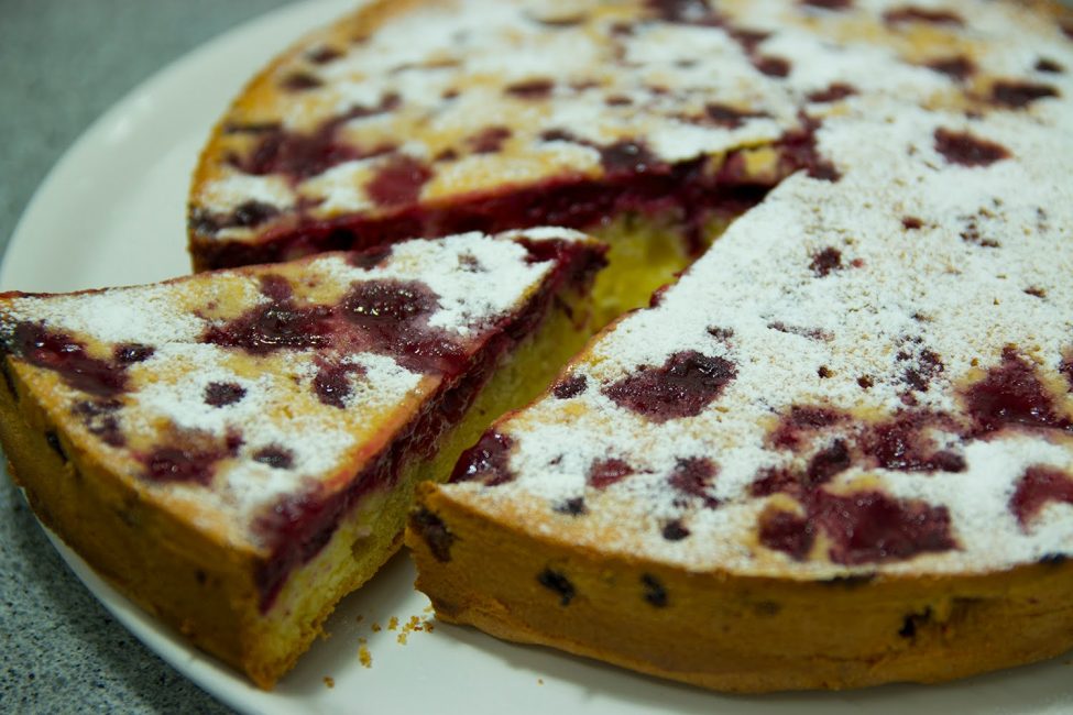 charlotte aux cerises surgelées