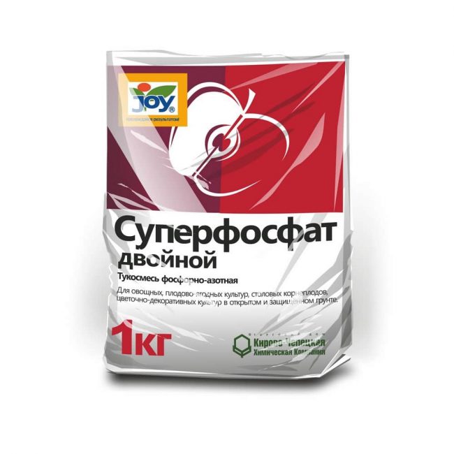 Superphosphate double comme top dressing