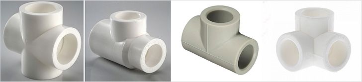 Tés et croix pour tuyaux en PVC
