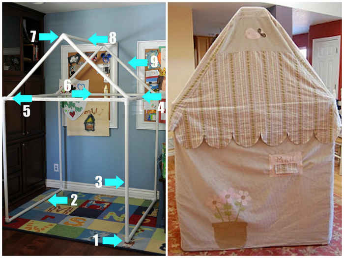 Cadre de tuyau en PVC