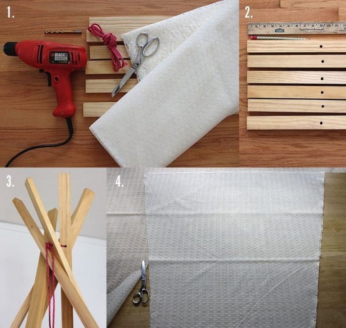 Schéma de fabrication de wigwams