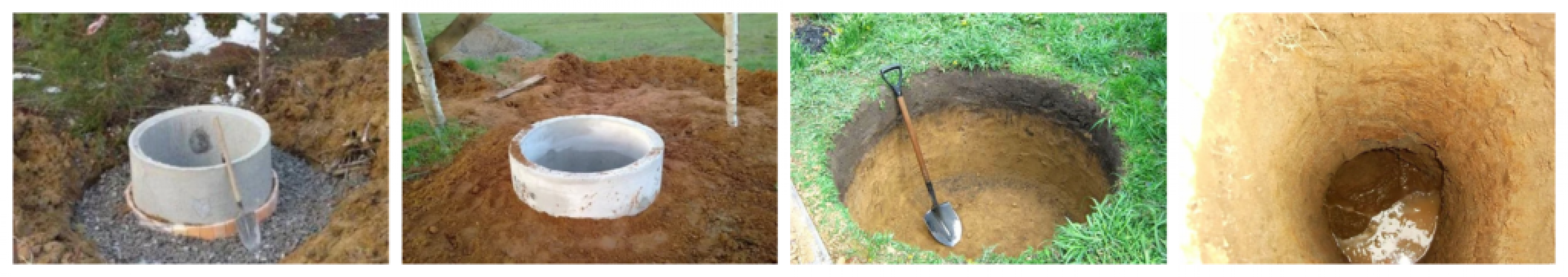 Installation d'anneaux en béton