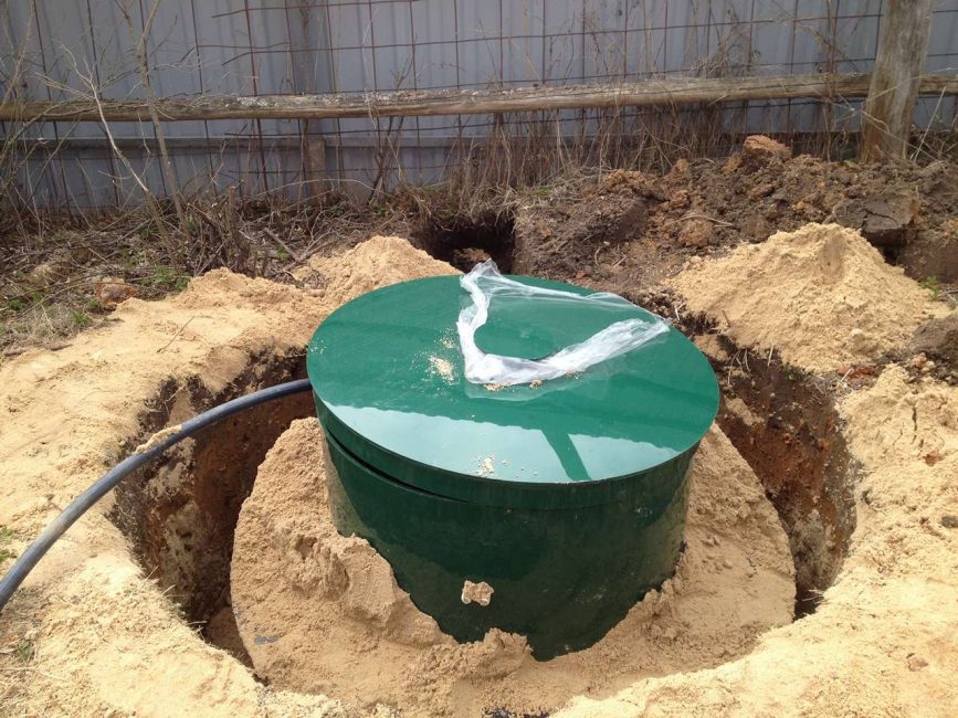 Installation d'une fosse septique