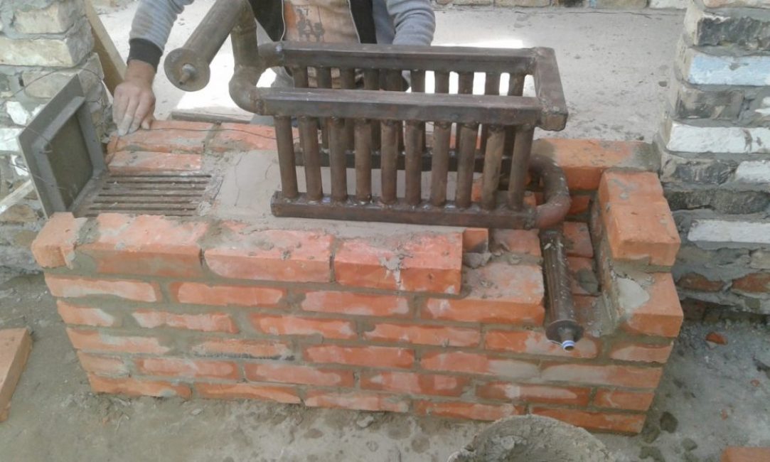 Four en brique avec circuit d'eau