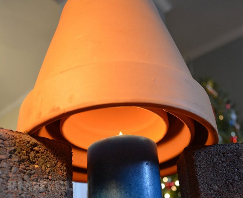 Chauffer à la bougie