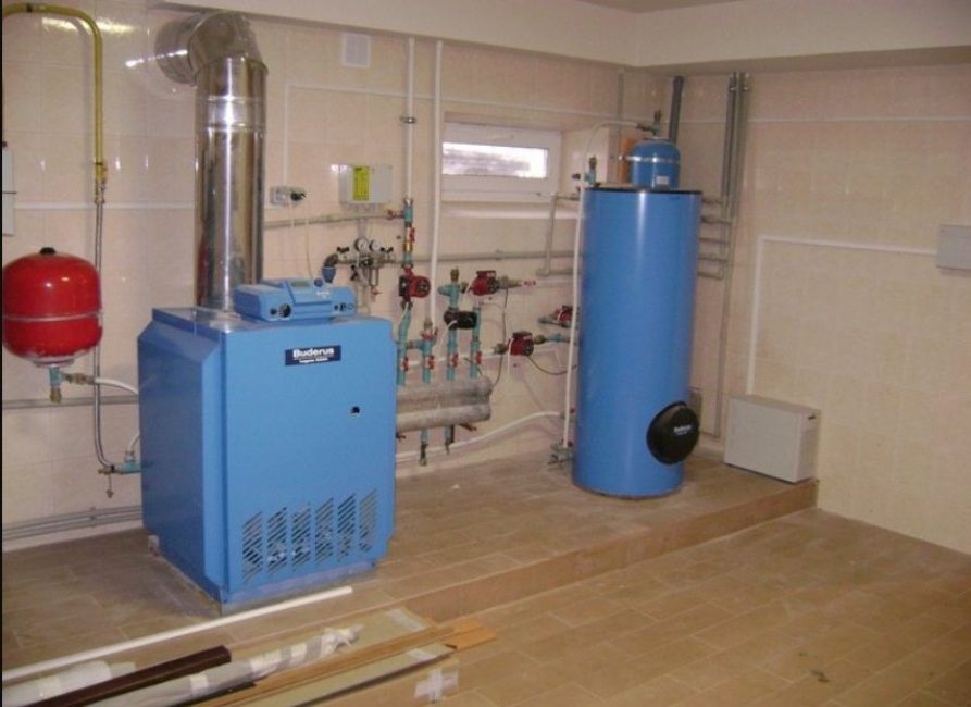 Chaufferie dans une maison particulière