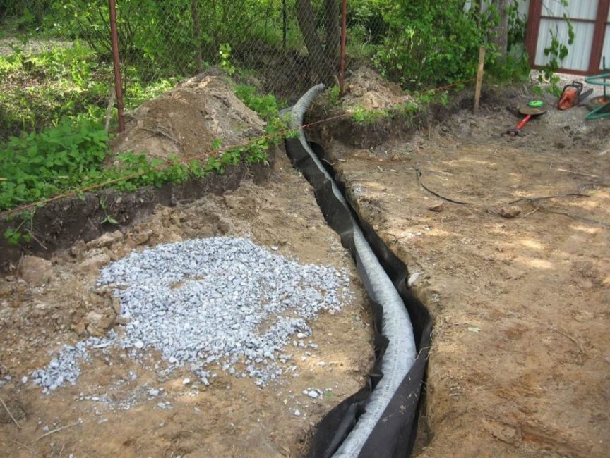 Le drainage de quartier draine l'eau vers votre propriété