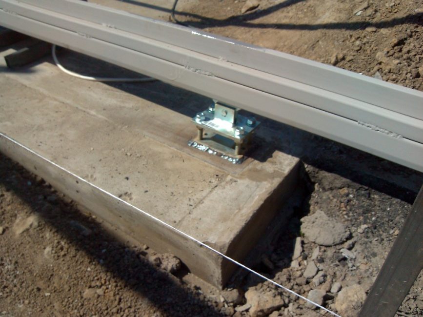 Fondation faite selon le balisage