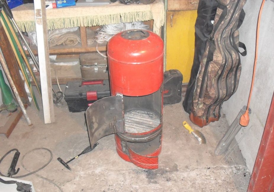 Poêle à ventre d'un ballon