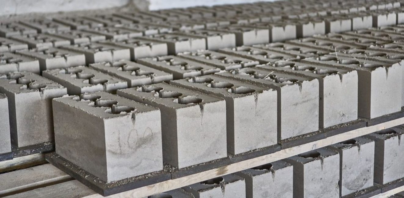 Production de blocs de mousse