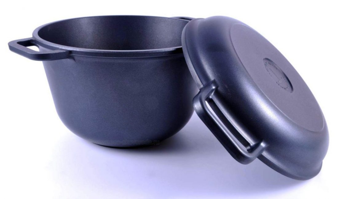 Chaudron avec couvercle poêle à frire