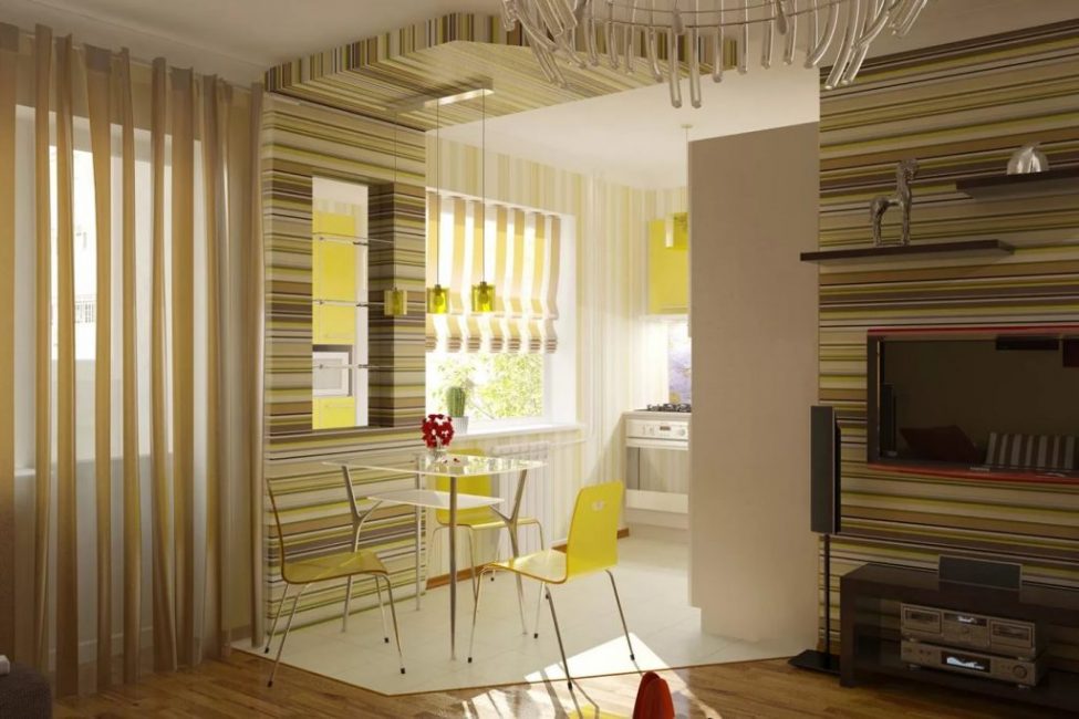 Le résultat de la démolition partielle des cloisons