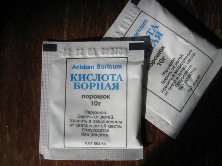 Sachets d'acide borique