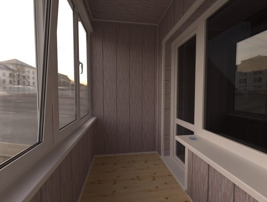 Contrairement à la doublure, la surface des panneaux est plus grande, de sorte que le processus de pose est beaucoup plus facile.