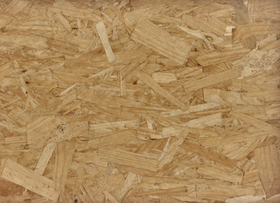 Surface en panneaux de particules