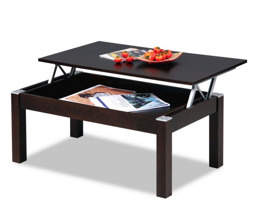 Table basse avec couvercle relevable
