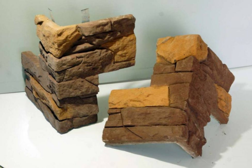 Carreaux d'angle effet ardoise