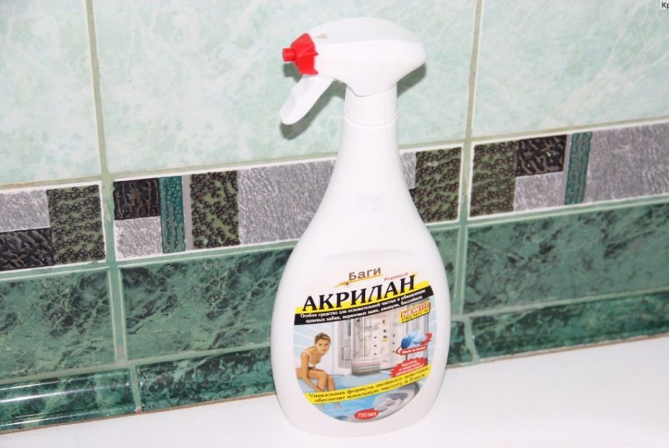 Bagi Acrylan - une préparation à base d'acide citrique