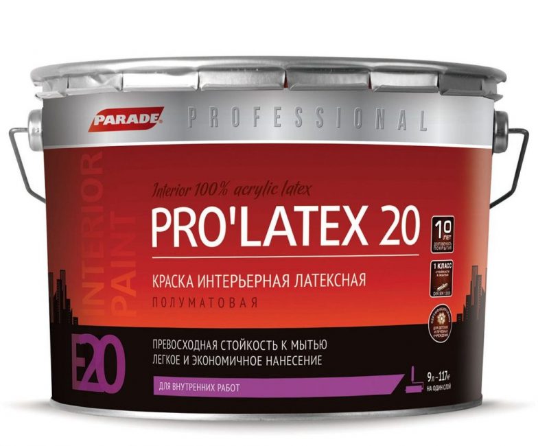 La peinture peut être à base de latex styrène butadiène