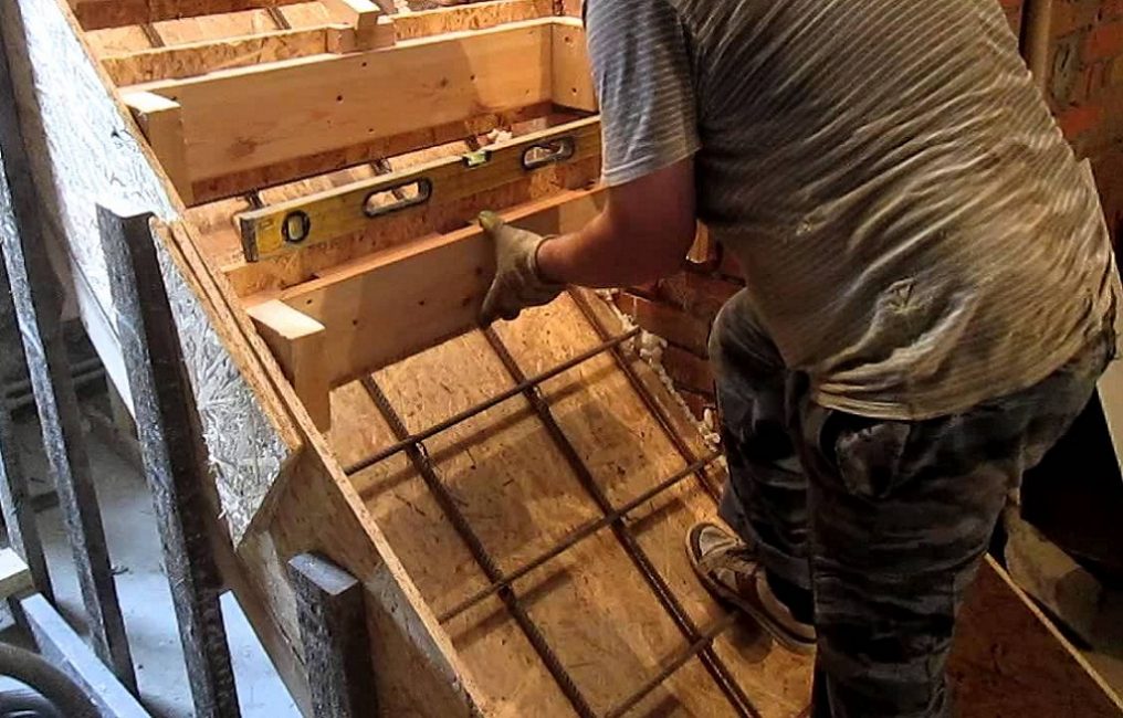 Coffrage pour escaliers en béton