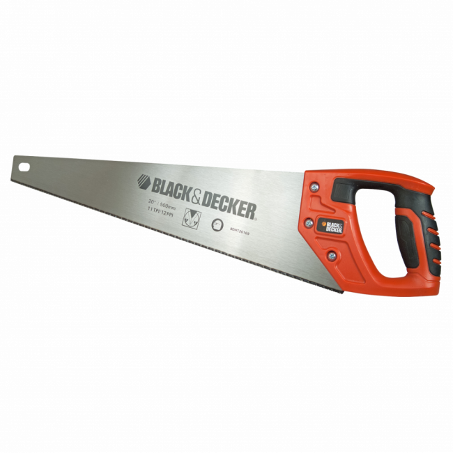 La poignée est faite de plastique de haute qualité combiné avec du caoutchouc, de sorte que la scie ne tombe pas de la paume de votre main.