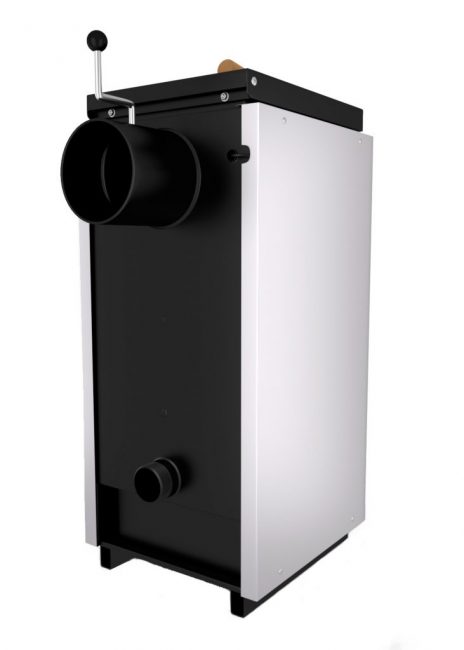 Chaudière au sol avec chargement vertical du combustible