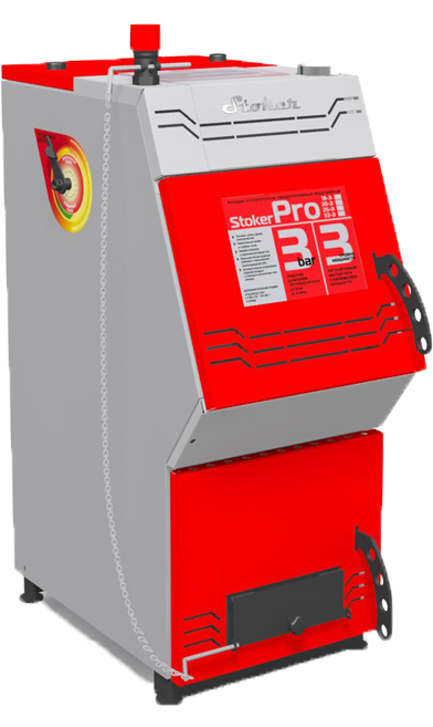 Chaudière à combustible solide pour chauffer une maison privée