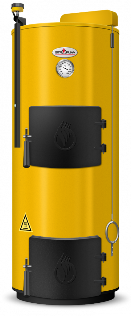 Chaudière à combustible solide pour chauffer une maison privée