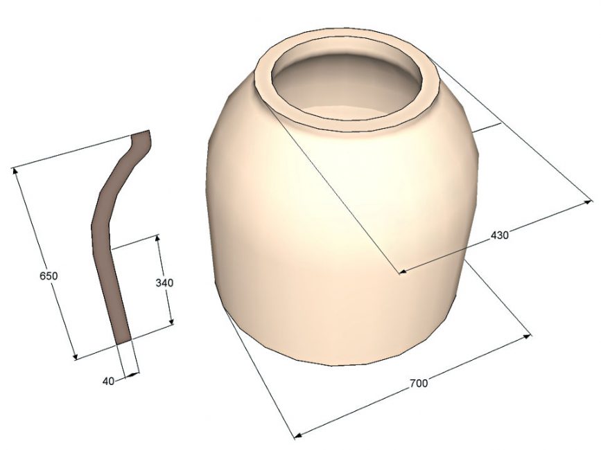 Dimensions du four traditionnel