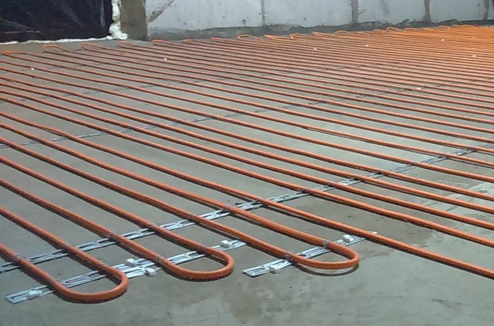 Pose d'un plancher chauffant