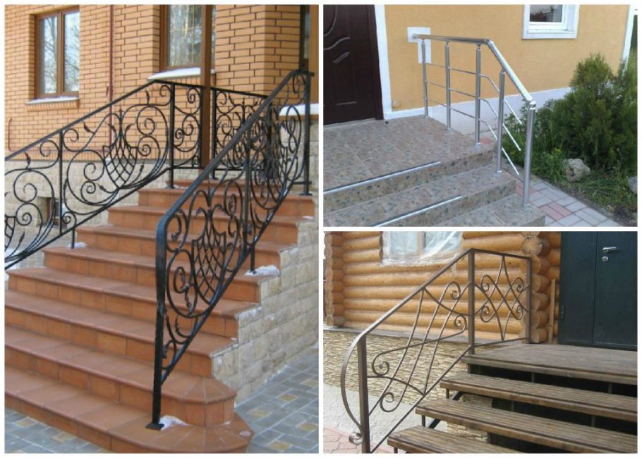 Options de garde-corps de porche