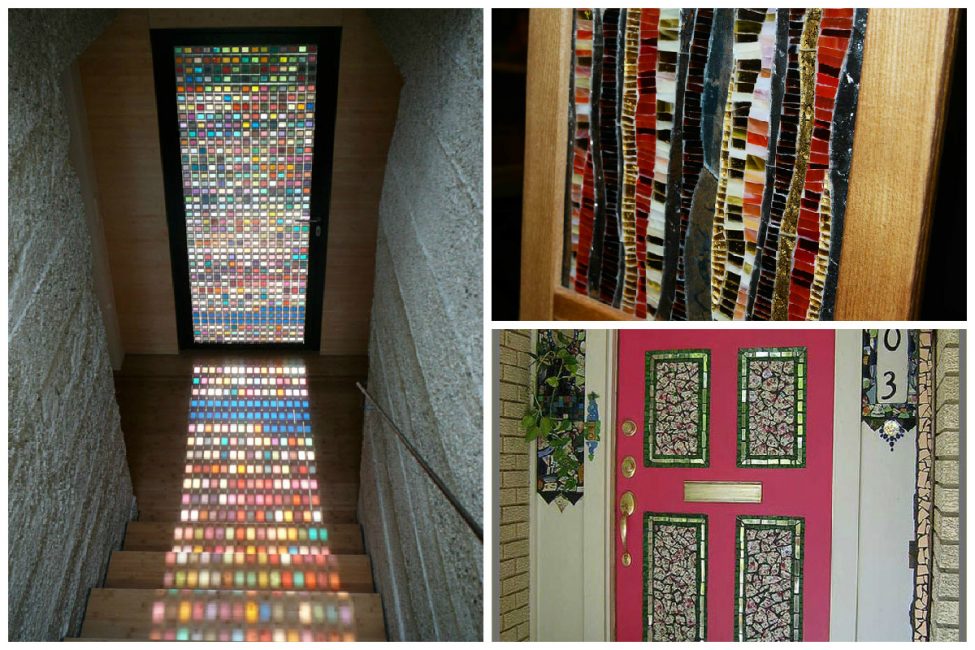 La mosaïque sur la porte est élégante, mais peut alourdir la structure.