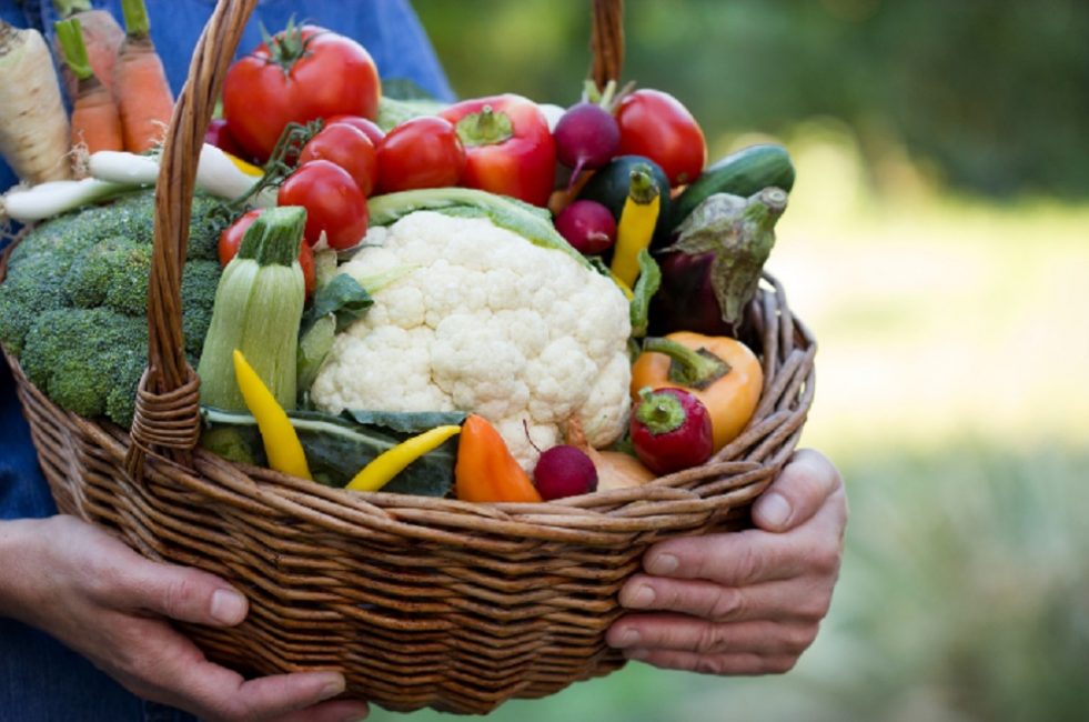 Légumes dans un panier
